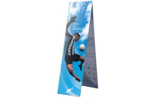 Zephyr 2' x 5' Outdoor Double Sided Banner Stand Graphic Only