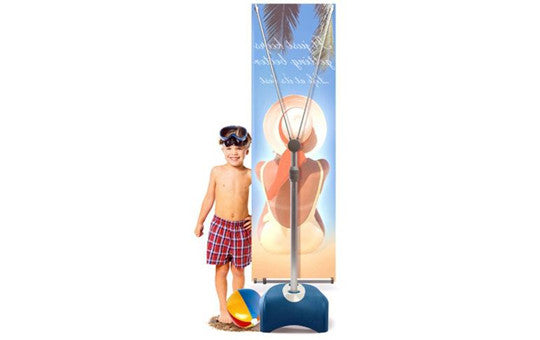 Zephyr 3' x 5' Outdoor Single Sided Banner Stand Graphic and Frame Combo